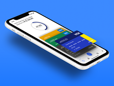 Wallet App app design flat minimal project ui ux