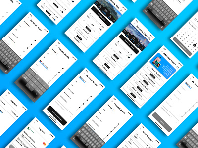 Fly UX - Flight Booking App ✈️ app design flat projects ui ux