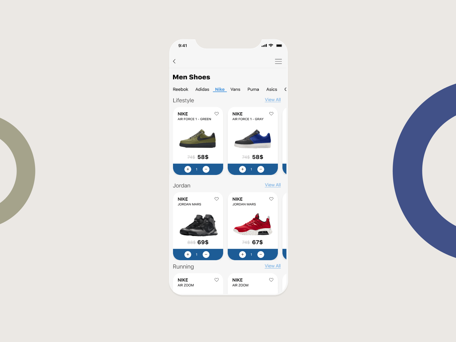 Shoe App - Interaction