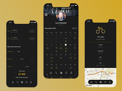 42.2 Calendar branding calendar app calendar design design ironman sport ux web