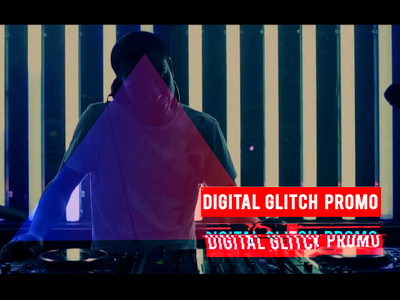 Digital Glitch Promo club dance digital distortion flyer gallery glitch grunge modern night opener party