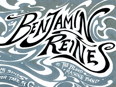 Benjamin Reines Typography design drawing graphic handlettering lettering music traditional typorgraphy