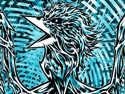 Death Grips abraxas adobe death grips drawing final gig poster halftone illustrator mc ride silkscreen toronto