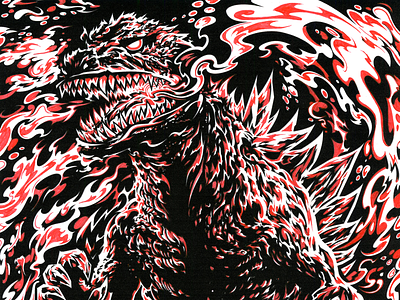 Gojira Semi drawing gig poster illustration illustrator micron process traditional