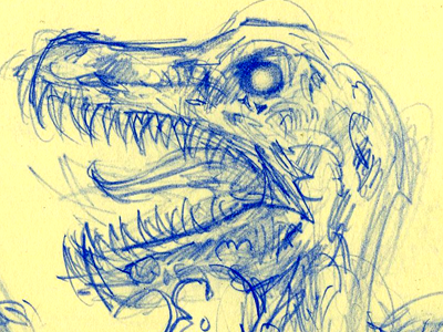 Every Time I Die - Thumbnails drawing every time i die gig poster metal raptor rock rough sketch