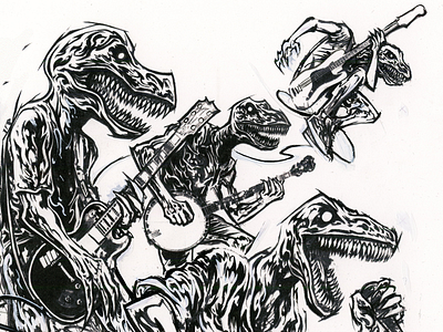 Every Time I Die - Semi-Composite (Revised) dinosaur drawing every time i die gig poster metal opera house rock rough sketch toronto