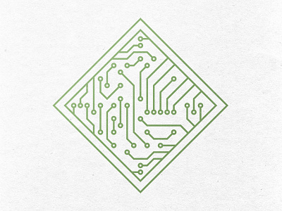 1st Cap Ventures - Logo art board circuit line