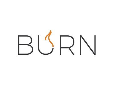 Burn Event - Logotype art burn event flame line