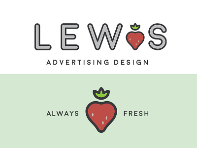 Lewis Advertising - Concept lol advertising always design fresh lewis line strawberry