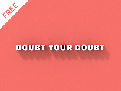 Doubt Your Doubt - (Free) iPhone Wallpaper 3d doubt free wallpaper your