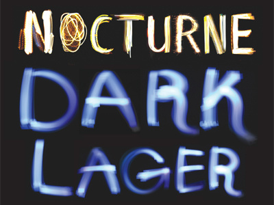 Nocturne Beer Label beer beer label label light painting