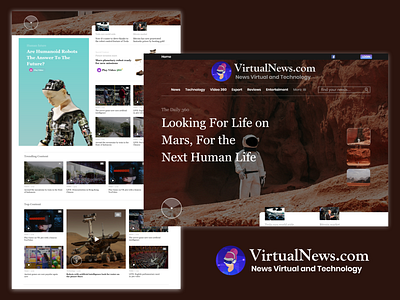 a news website that uses 360 degree virtual reality camera base animation app app design application branding illustration mobile design typography ui design vector