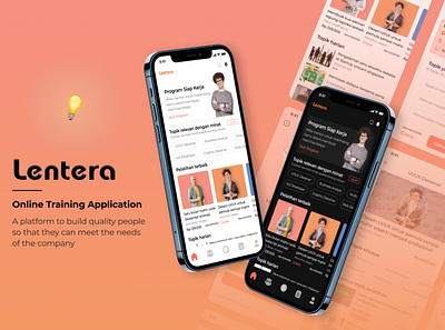 Lentera app design application branding design mobile design pysicology typography ui ui design ux