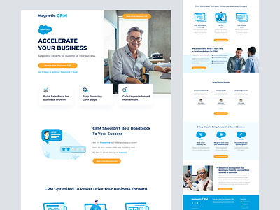 Landing Page for CRM Consulting Company Salesforce