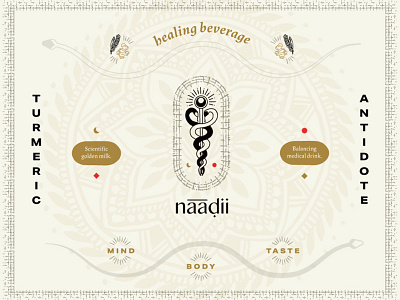 naadii branding drawing flash sheet homeopathic illustration line art logo medicine packaging snakes turmeric