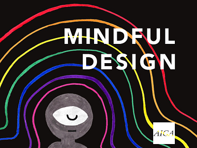 Mindful Design 2d aiga art colorful design drawing eye graphic design illustration meditation vector yoga