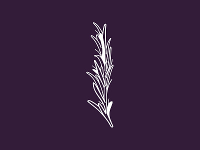 Smells Good 2d branding design graphic identity illustration lineart logo minimal plant rosemary vector