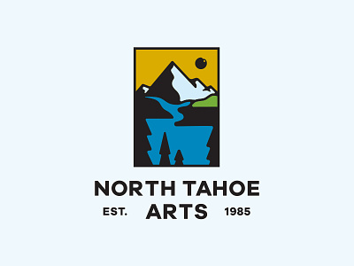 North Tahoe Arts art branding gallery lake logo mountains scenes tahoe truckee