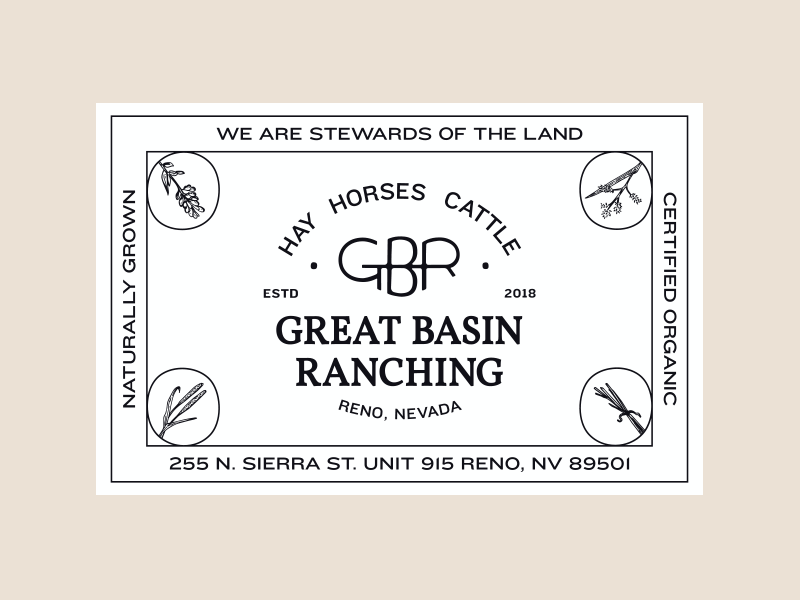 GBR Business Card branding business card design illustration logo ranching western