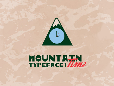 Mountain Time Typeface cowboy font font minimal mountain rustic type art type design typeface western woodsy