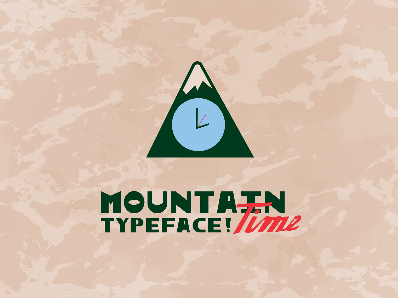 Mountain Time Typeface by TJ Smith on Dribbble