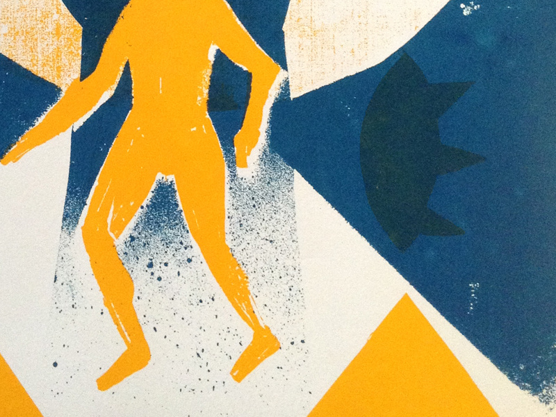 Hero 5 Tease versus two color silk screen screen print texture process
