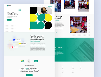 Landing Page, EdTech Website app design minimal ui ux web website