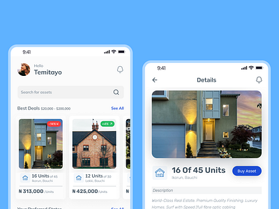 Real Estate App app design real estate ui ux web website