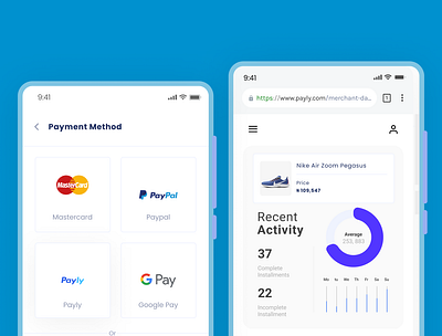 Instalment Payment Gateway app design minimal ui ux