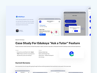 Case Study for Edukoya App case study design ui ux