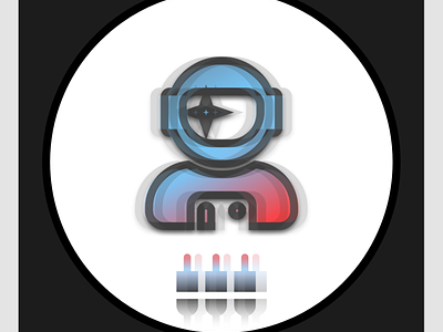 "Space Plug" – Circle Icon (Light) design flat graphic graphic design icon illustrator logo logodesign minimal profile web website