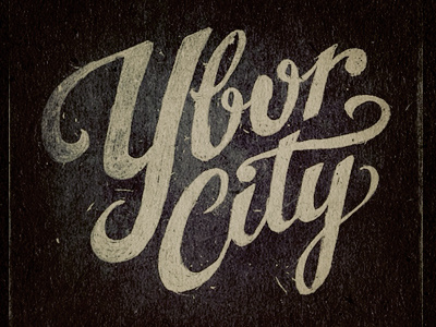 Ybor City - Handletter Sketch florida handletter handtype illustration script tampa ybor city