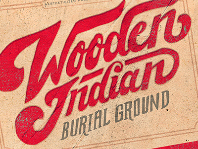 Wooden Indian Burial Ground - Gigposter florida gigposter hand type handletter illustration music poster tampa ybor