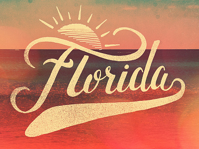 Florida - Endless Summer florida hand letter hand type handletter illustration photography tampa vintage