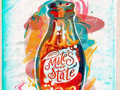 MoS Poster fl gigposter graphic design handletter handtype illustration mates of state pop soda tampa