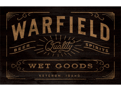 Warfield Sign Comp beer handletter handtype sign typography