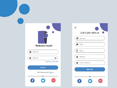 Login Page design ui ux