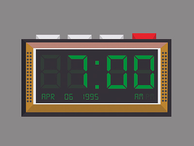Digital Clock 90 birthday clock digital simple