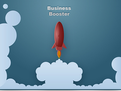 business booster branding design flat illustration illustrator minimal ui vector web website
