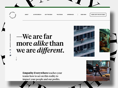 EMPATHY EVERYWHERE empathy graphic design typography web design