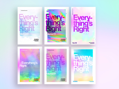 Everything's Right event graphic design poster
