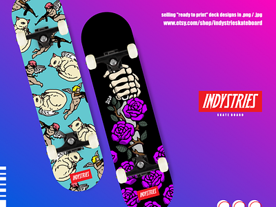 Indystries Skateboard on Etsy.com