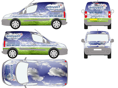 Branding a Citreon Van Wrap bitmap brand branding car design illustrator photoshop truck van vector vehicle wrap