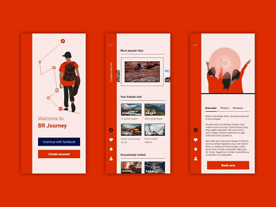 BR Journey app design fresh design inspiration ios journey mobile mobile ui mobile ux travel