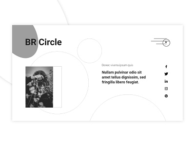 BR Circle - Landing Page Design inspiration landing page new look web webdesign website website design