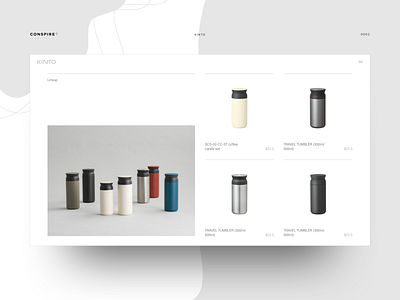 Kinto (Product Landing Page) - Conspire - 02 e commerce interaction shopify theme ui ux website design
