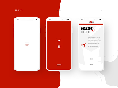 Scout (Mobile App) - Conspire - 01 app clean design film interaction design interface layout minimal mobile scouting app sundance film festival typography ui ux whitespace