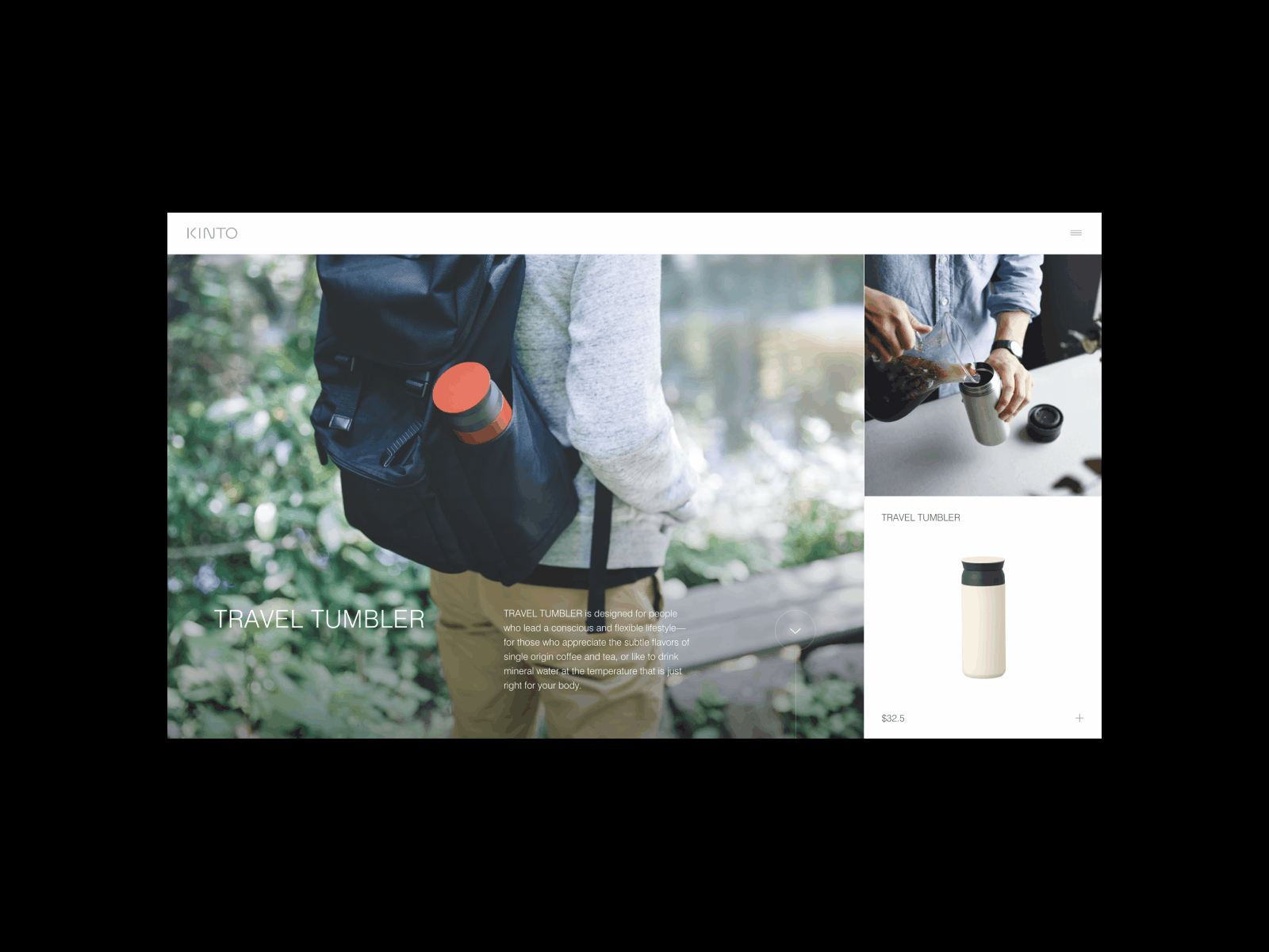 KINTO® - Product Landing Page clean design landing layout lifestyle minimal typography ui ux web website