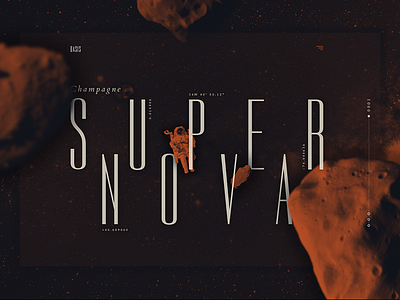 Champagne Supernova Landing - Oasis clean concept landing layout minimal space template typography ui web design webdesign website