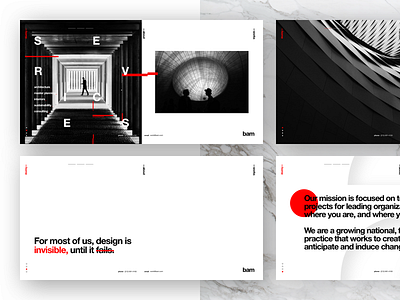 Bam - Home 2 (concept) clean concept helvetica landing page layout minimal swiss typography ui ux web design